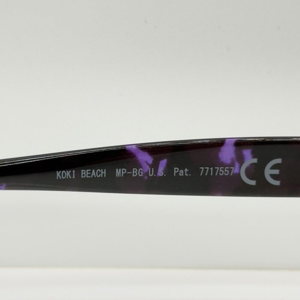 Maui Jim Koki Beach Purple Tortoise Polarized Rose Lenses Sunglasses R433-28T - Picture 7 of 9